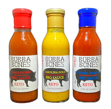 Load image into Gallery viewer, Bubba&#39;s 4 Pack - 2 Sweet Heat + You Pick 2 Others (FREE PRIORITY SHIPPING)
